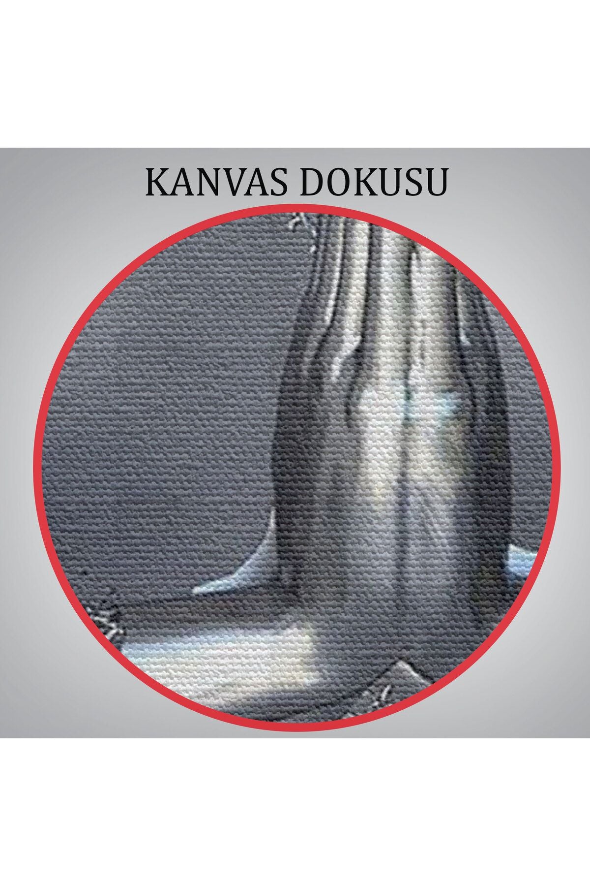 Aşk Sanatı, 3D Gri ve Gümüş Metalik Efektli Kanvas Tablo-5360