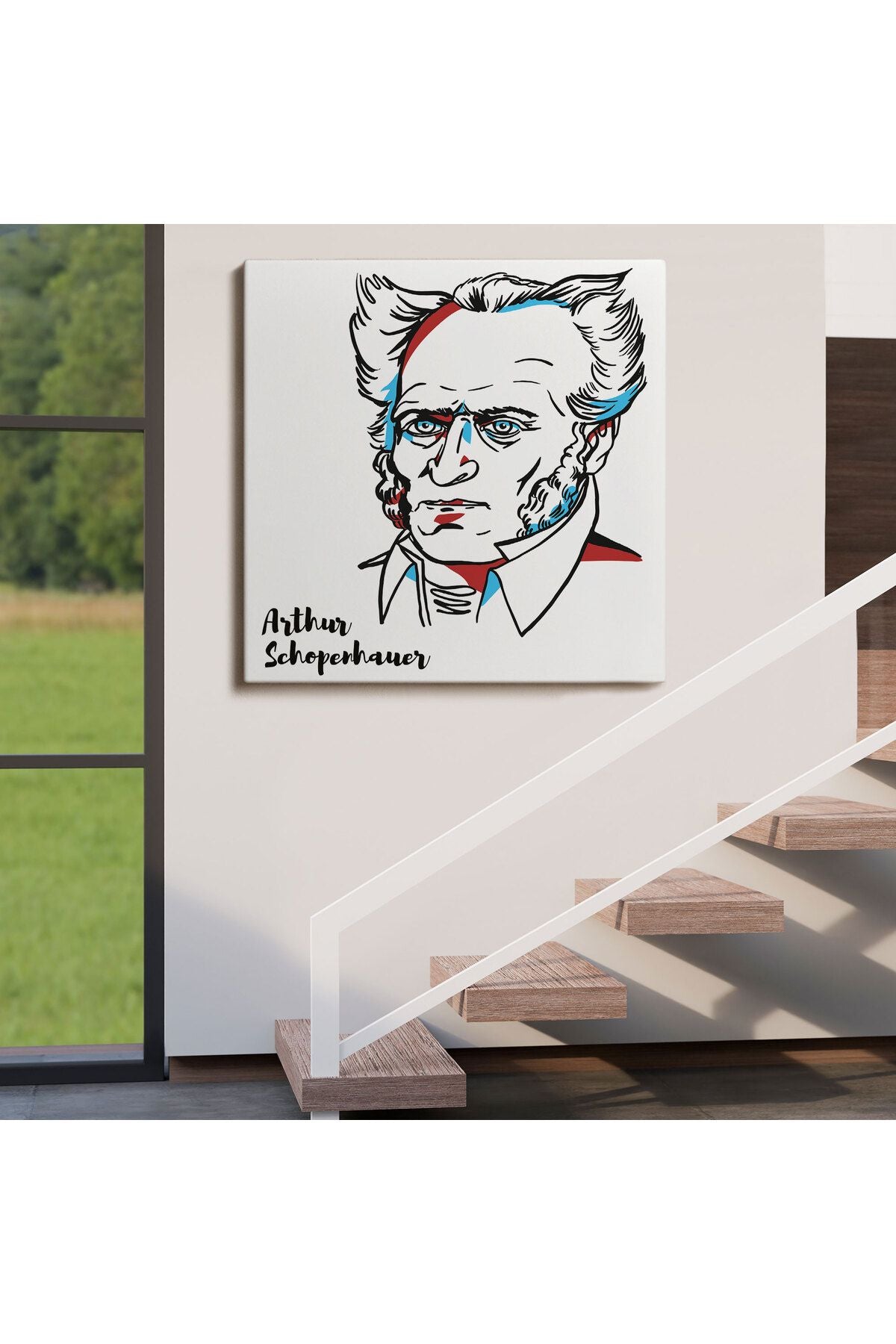 Arthur Schopenhauer Dekoratif Kanvas Tablo-5821