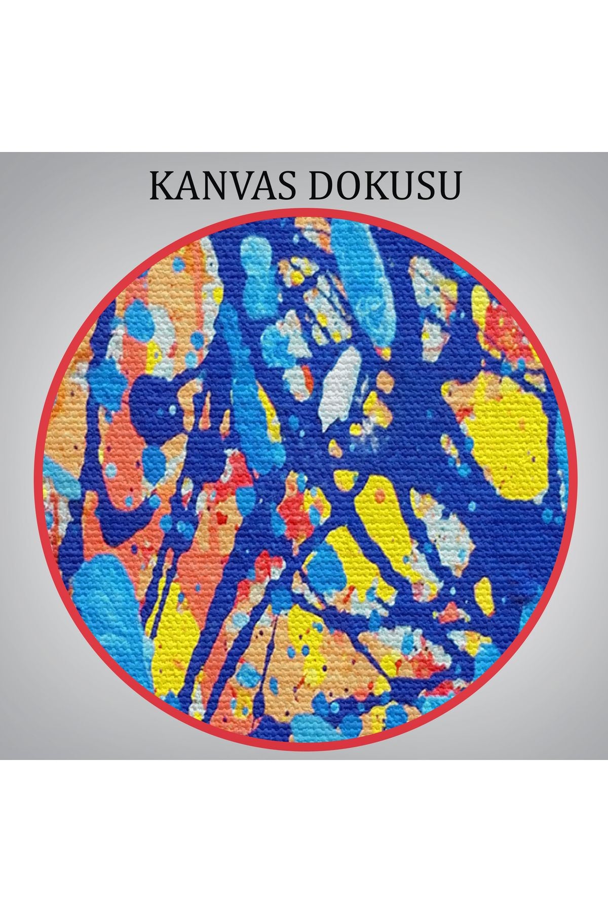 Soyut Sanatsal Yağlıboya Görünüm Dekoratif Kanvas Duvar Tablosu-3549