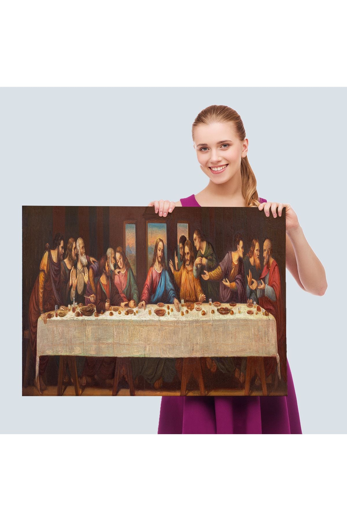 Da Vinci'nin Son Akşam Yemeği Kanvas Tablo-5183