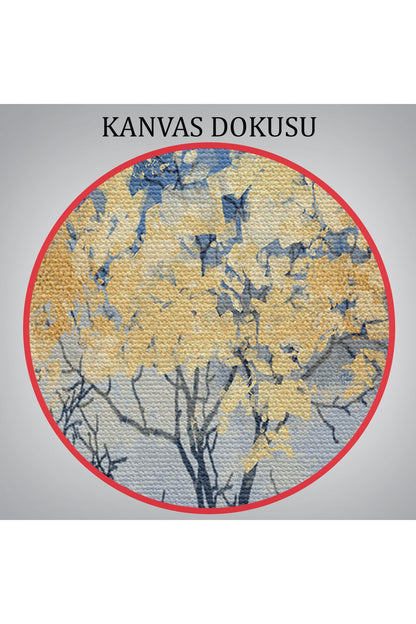 Geceyarısı Orman Manzarazı Yağlıboya Görünüm Dekoratif Tablo-3722