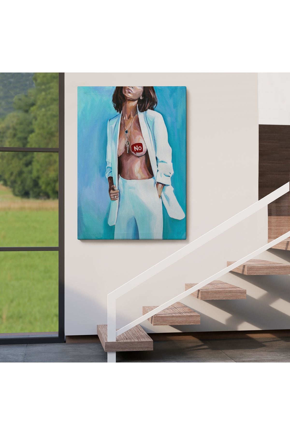 Feminist Kadın Kanvas Tablo-5118