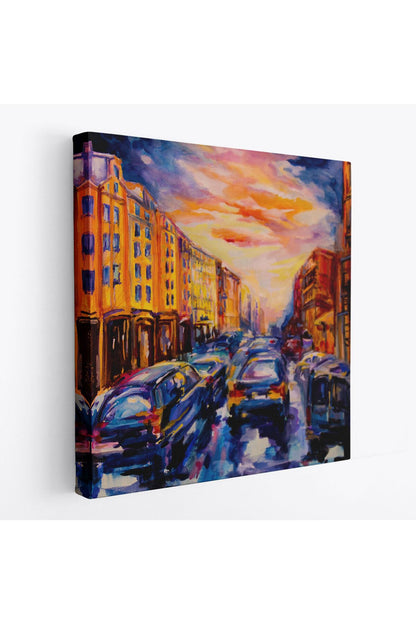 Şehir Trafiği Kanvas Tablo-5901