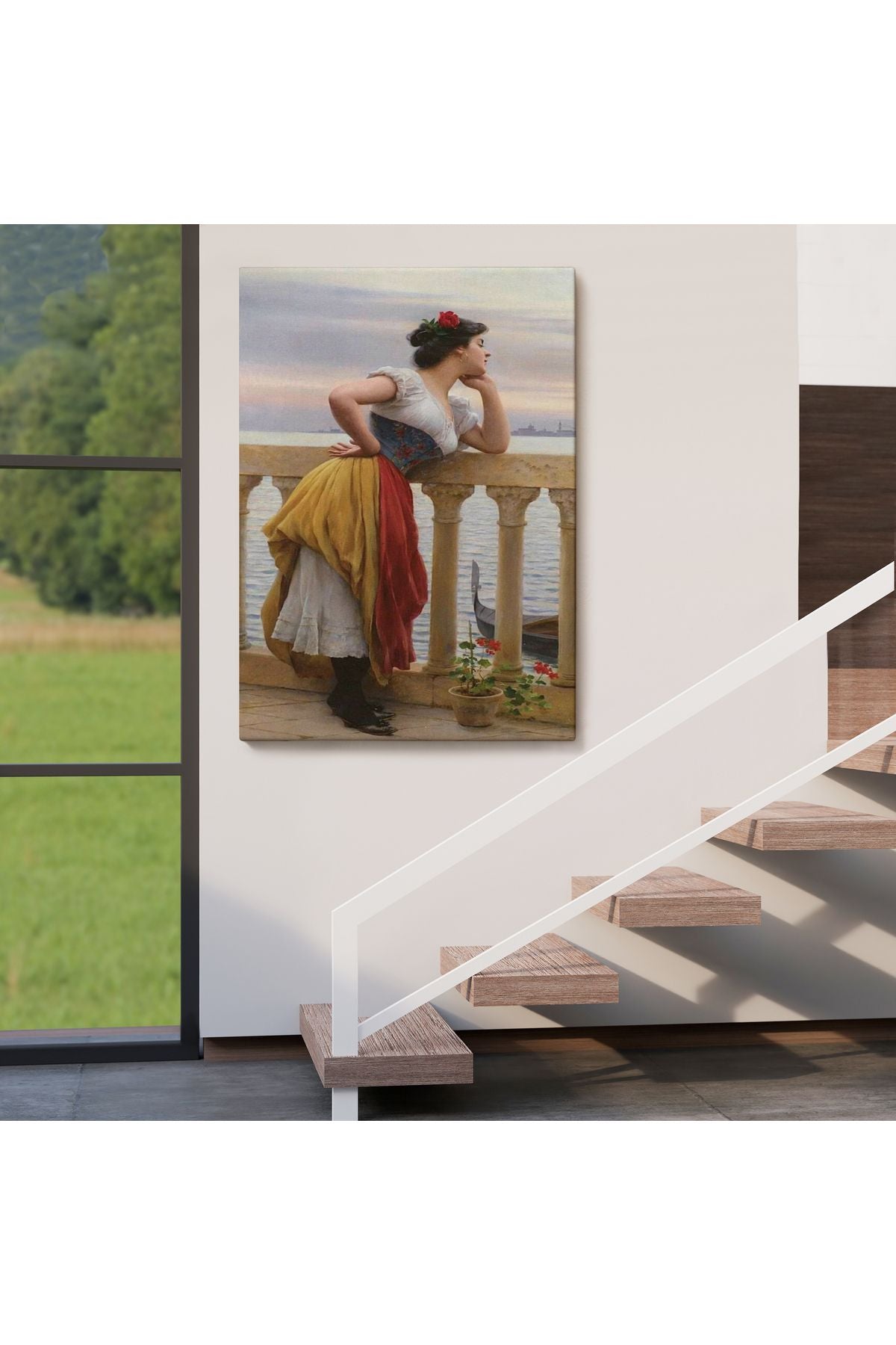 Eugen von Blaas ın Bekleyiş İsimli Eseri Duvar Tablosu-6117