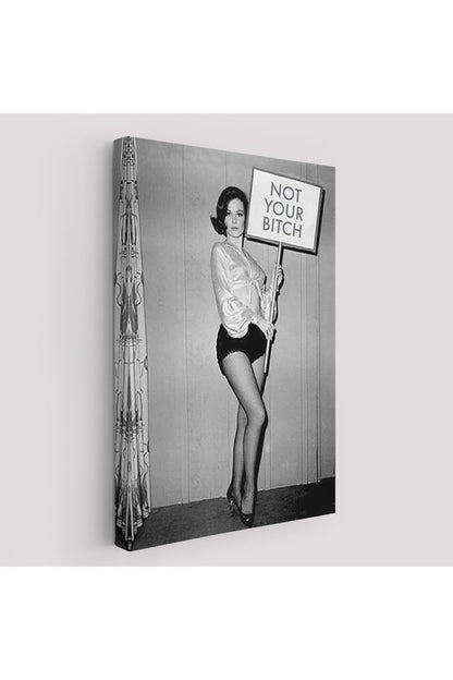 Kadın Hakları Feminist Vintage Kadın Kanvas Tablo-5235