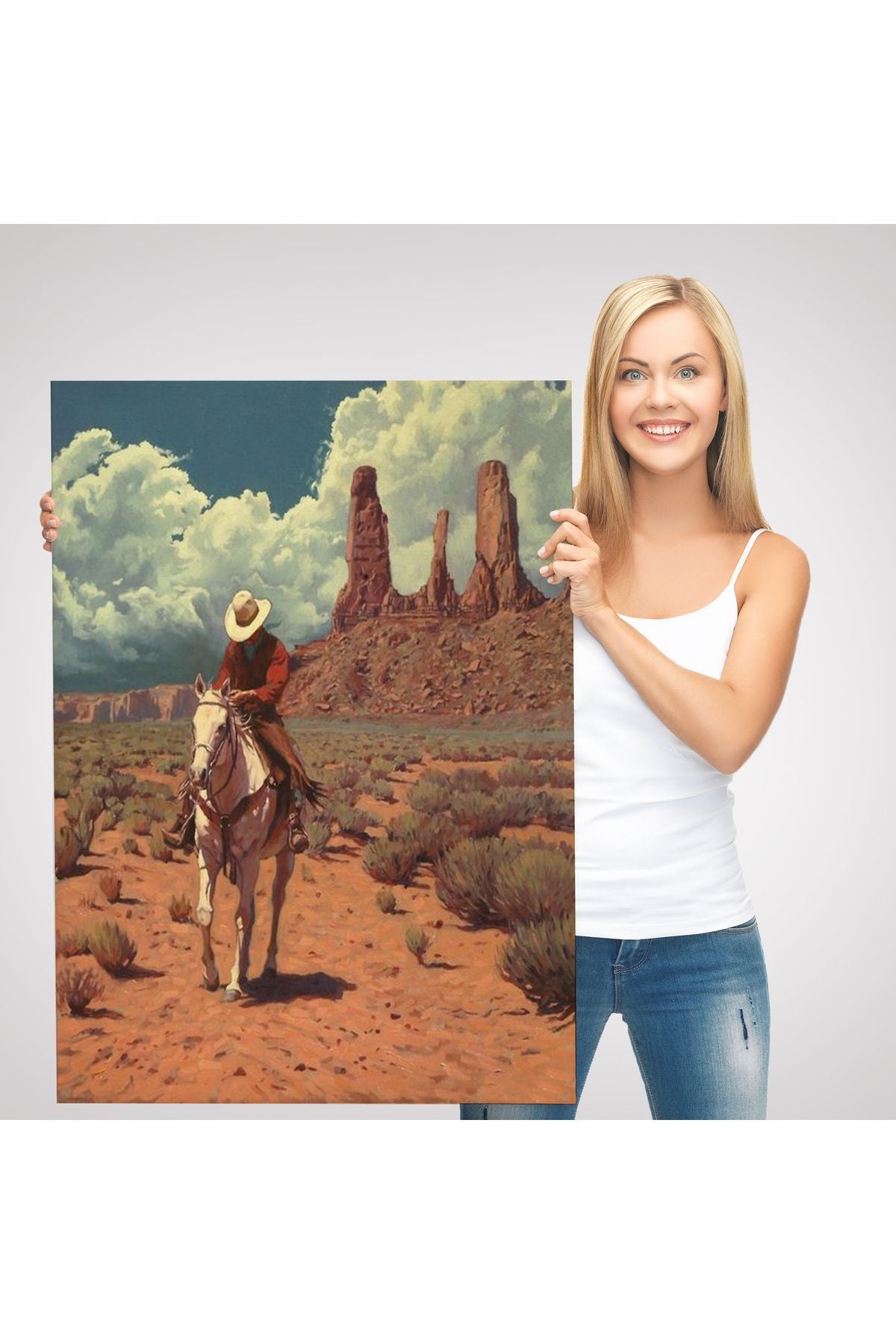 modagos067 Amerikalı Kovboy Dekoratif Duvar Tablosu-6280