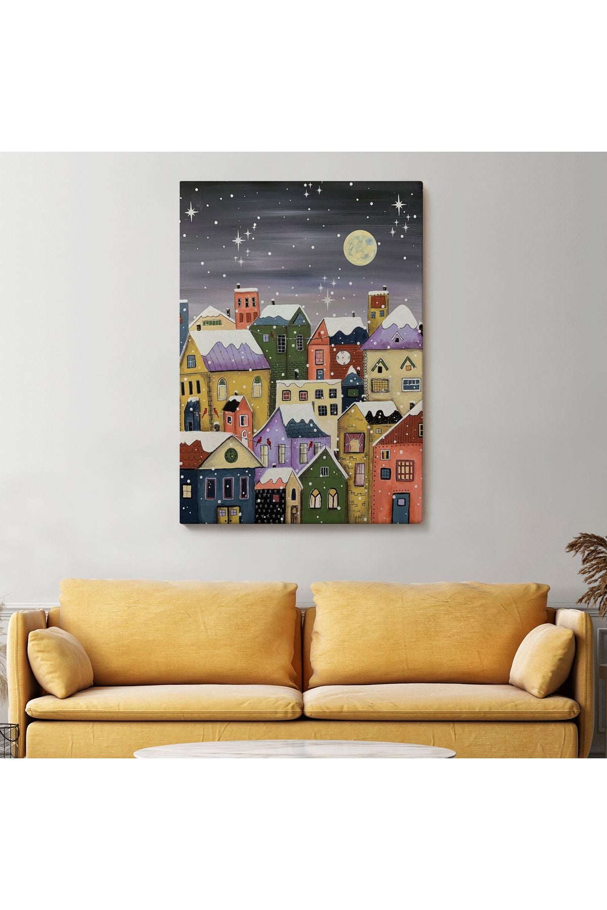 Londrada Kış Gecesi Dekoaratif Duvar Tablosu-6145