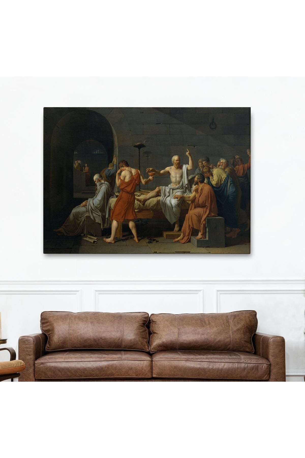 Baldıran Zehri İçen Sokrates Kanvas Tablo-3567