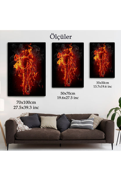 Ateşli Çift Dekoratif Duvar Tablosu -6183