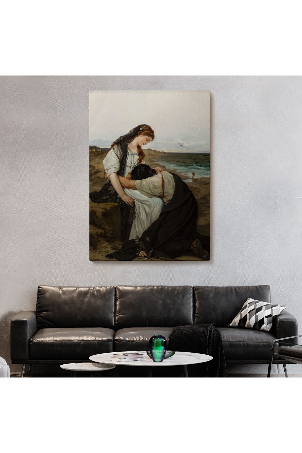 Hanus Knöchel'in Deniz Kıyısında İsimli Eseri Tablosu, On the Seashore -6180