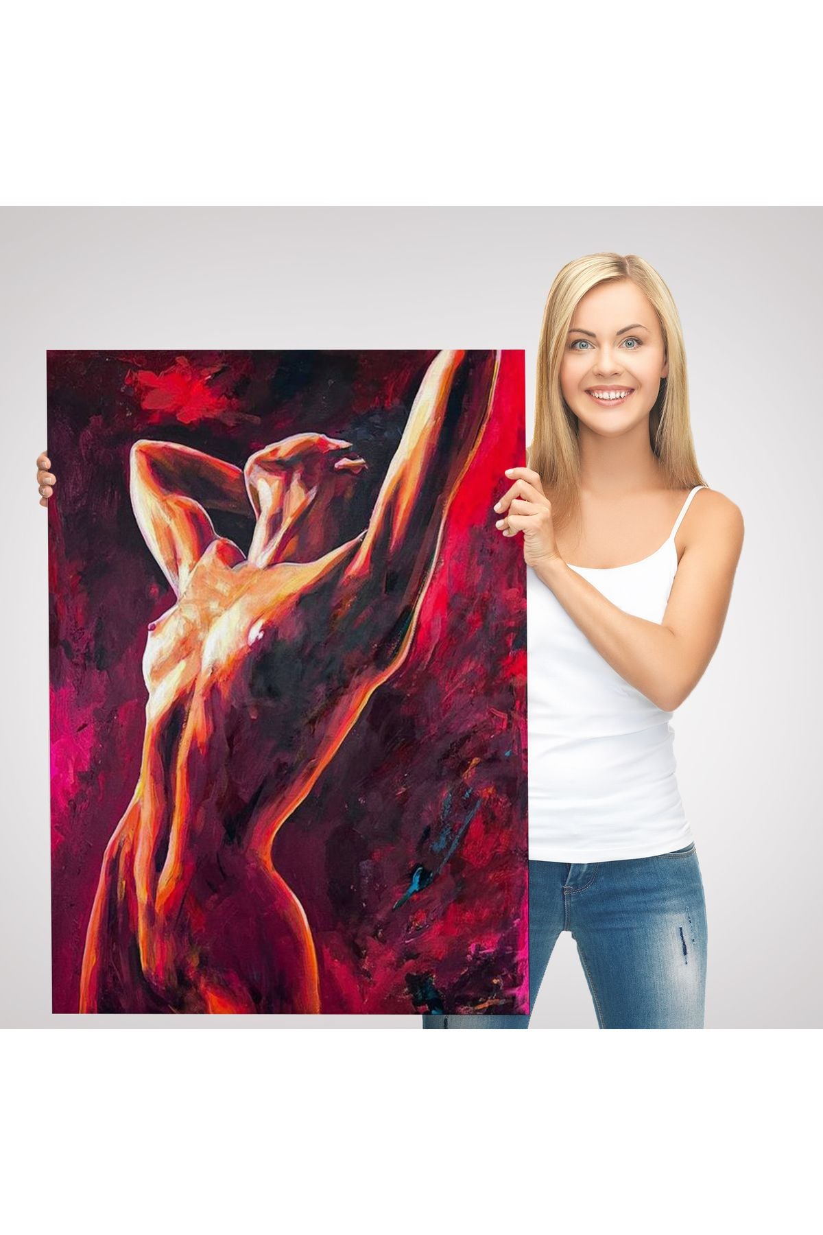 Çıplak Sexi Kadın Dekoratif Duvar Tablosu-6140