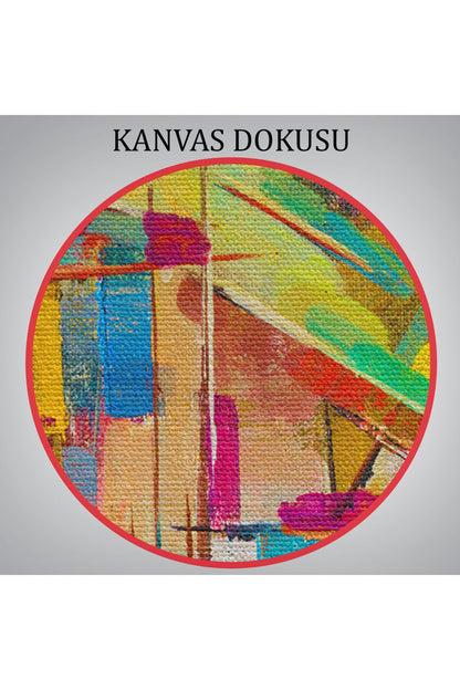 Soyut Yaglıboya Görünüm Dekoratif Kanvas Tablo-3430