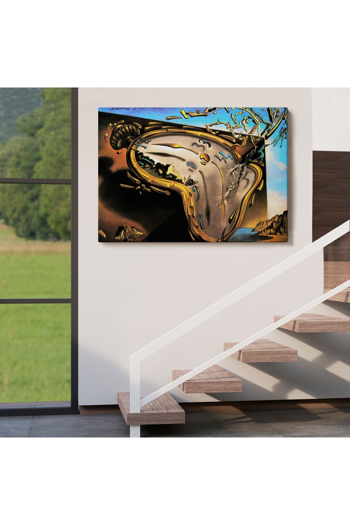 Salvador Dali'nin Eriyen Saat Belleğin Azmi Tablosu-6599