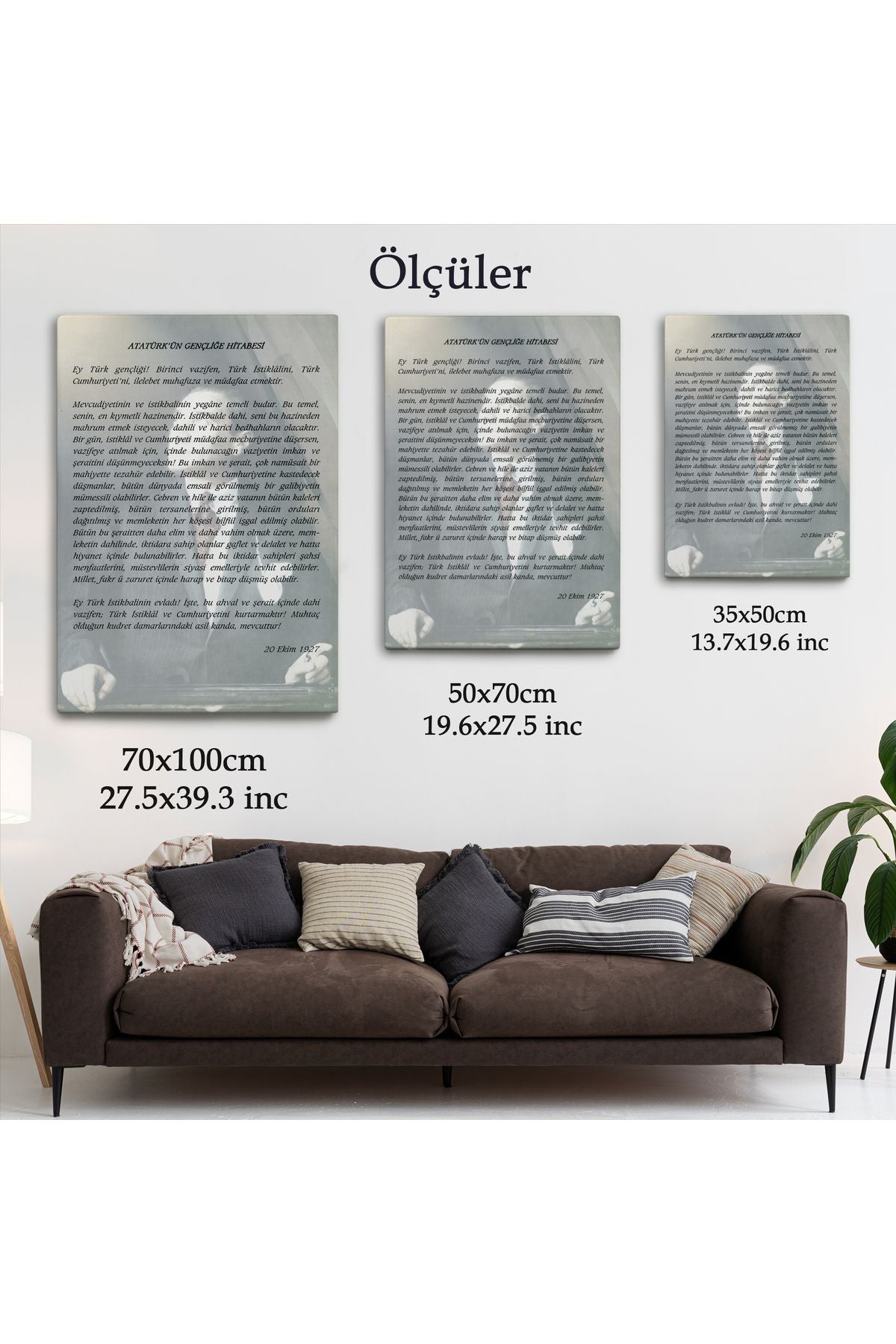 Atatürk'ün Gençliğe Hitabesi Duvar Tablosu-6465