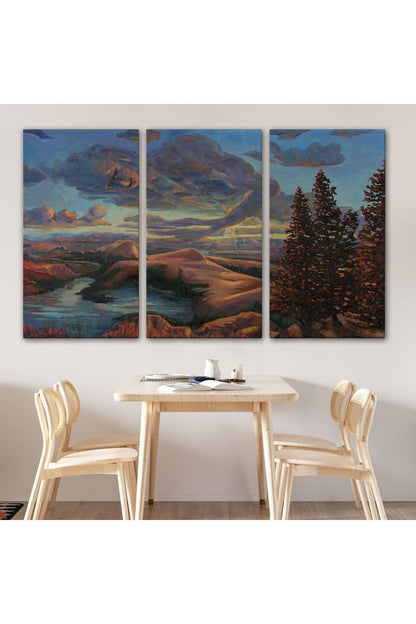 Yeryüzü ve Gökyüzü Duvar Tablosu-6581