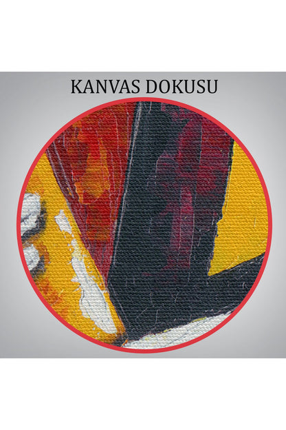 Saksafon Çalan Sürreal Müsizyen Dekoratif Duvar Tablosu-6423