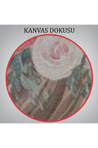 Çiçek Taçlı Güzel Yayla İneği Kanvas Tablo-5861