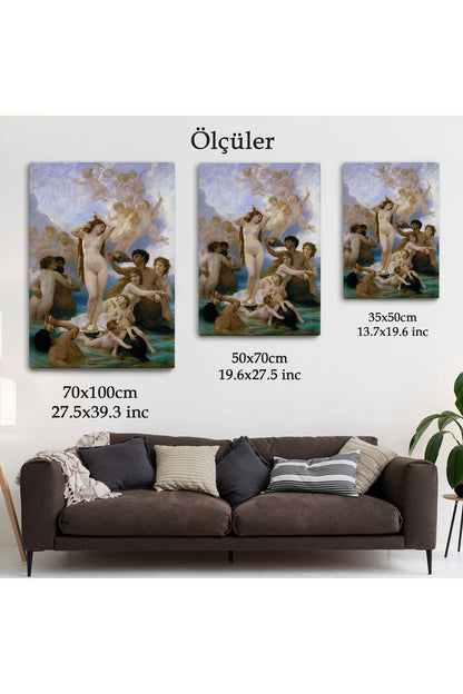 Venüs'ün Doğuşu La Naissance de Vénus Duvar Tablosu-6027