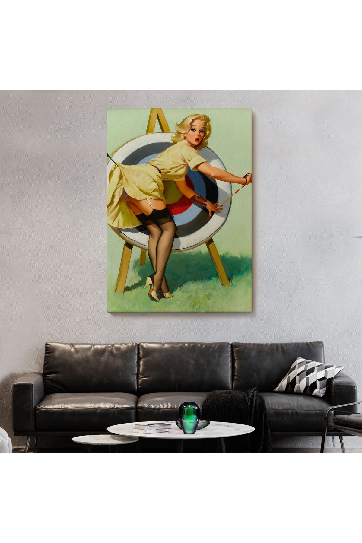 Tshp seri001 Sexi Okçu Kadın Dekoratif Duvar Tablosu-6433