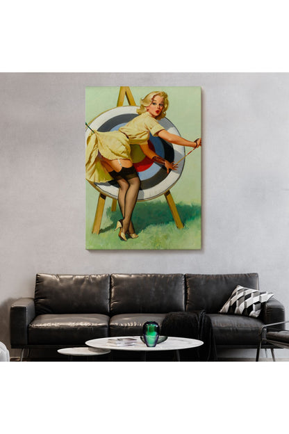 Tshp seri001 Sexi Okçu Kadın Dekoratif Duvar Tablosu-6433