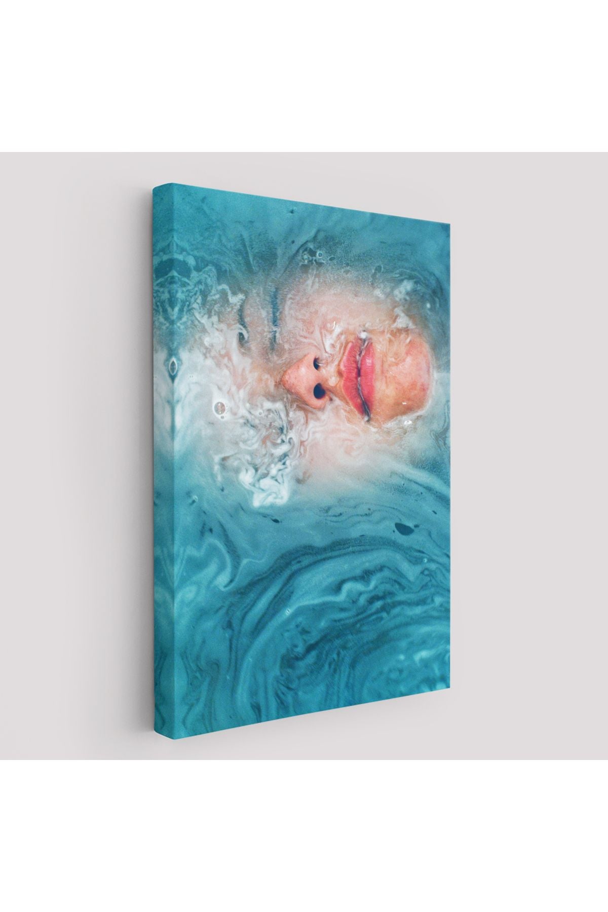 Su Altındaki Kadın Dekoratif Duvar Tablosu-6202