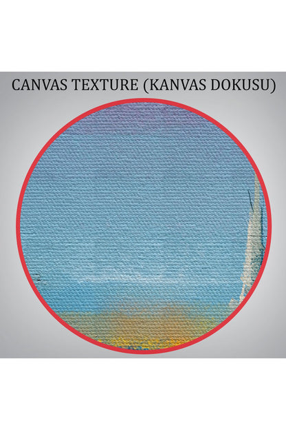 Renkli Deniz Üzerindeki Yelkenliler Duvar Tablosu-3728