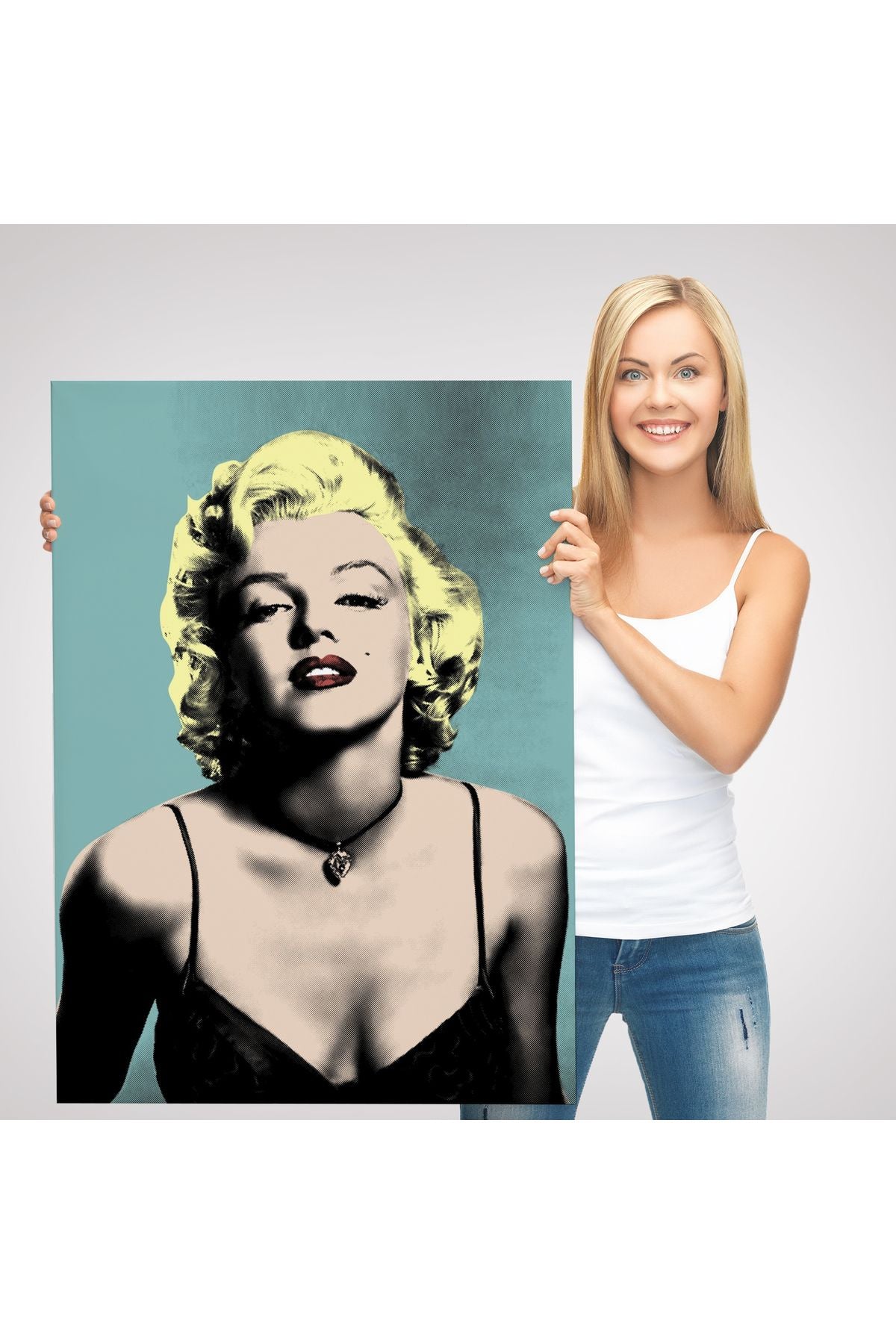 Marilyn Monroe Sarı Saçlı Seksi Kadın Modern Duvar Sanatı-5251