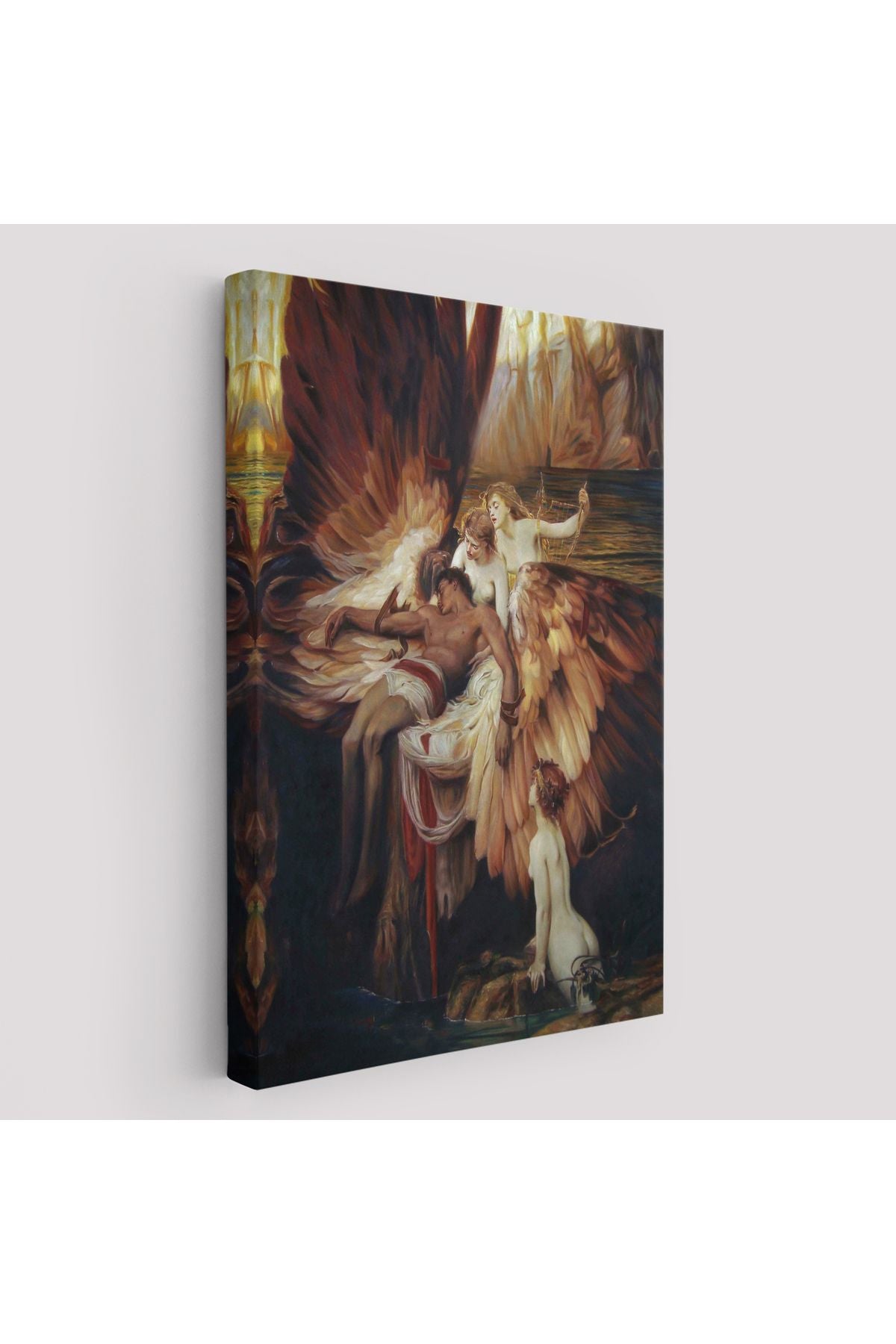 İkarus İçin Ağlayan Melekler Tablosu - Lament For Icarus-6499