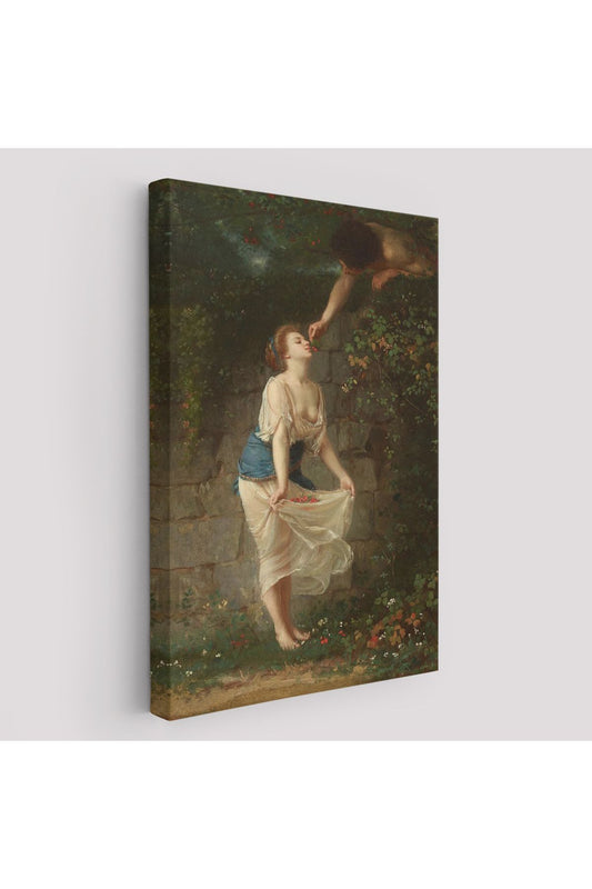 Kiraz Toplayan Sevgililer Duvar Tablosu-6255