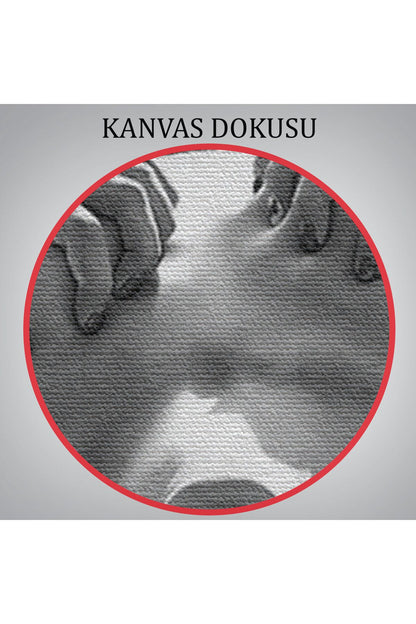 Çığlık atan Çıplak Güzel Kadın Kanvas Tablo, Siyah Beyaz Tablo-5333B