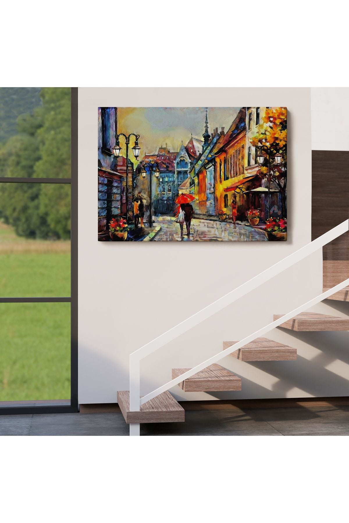 Kiev Ukrayna Sokak Manzarası Duvar Tablosu-1213