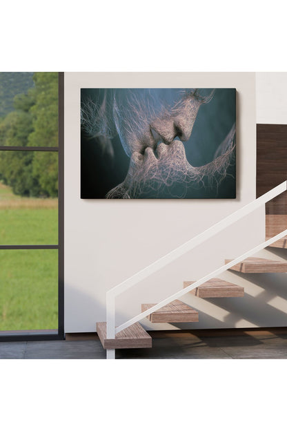 Erkek ve Kadın Sanatı Kanvas Tablo, Romantik Aşk Kanvas Tablo, Aşk Posteri-5378