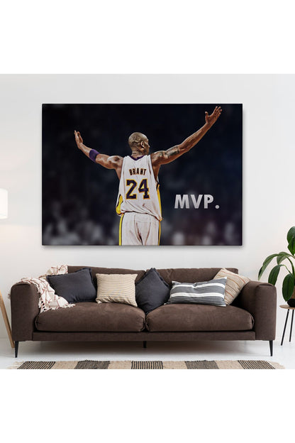 SZ KVS1-Dekoratif Duvar Tablosu-Kobe Bryant Black Mamba Lakers'ta Kanvas Tablo 5152