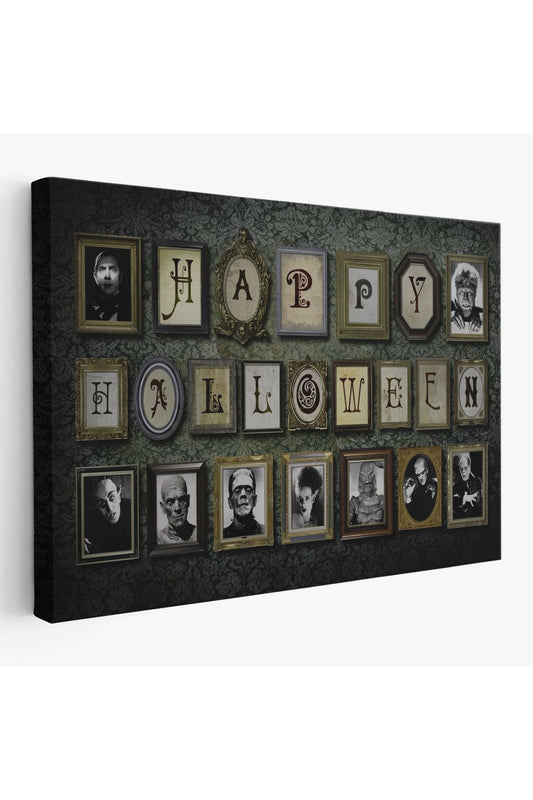 Ürpertici Karakterler Vintage Korku Filmi Cadılar Bayramı Gotik Duvar Tablosu-5195