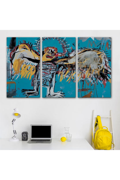 Jean Michel Basquiat'ın Düşmüş Melek Eseri Kanvas Tablo-5000
