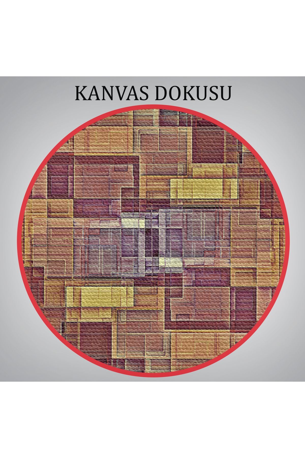 Soyut Yağlıboya Görünüm Dekoratif Kanvas Tablo-3446
