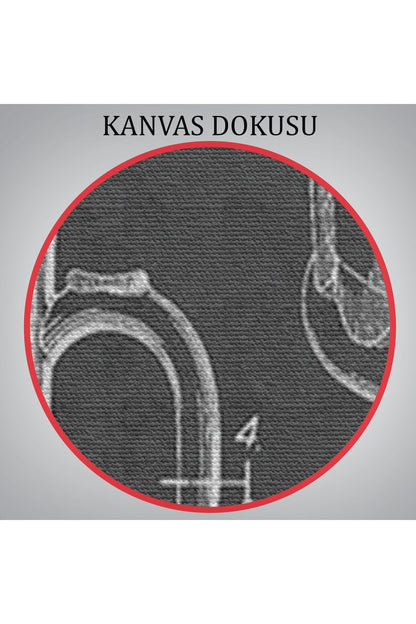 1951 tarihli Bira Bardağı Patent Çizimi Dekoratif Kanvas Duvar Tablosu-5213