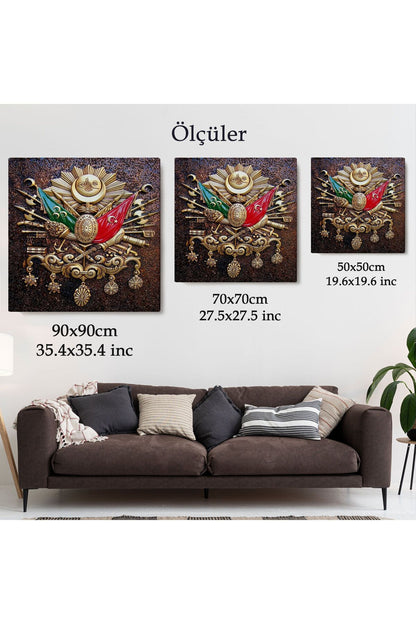Osmanlı Tuğrası Kanvas Tablo-5866
