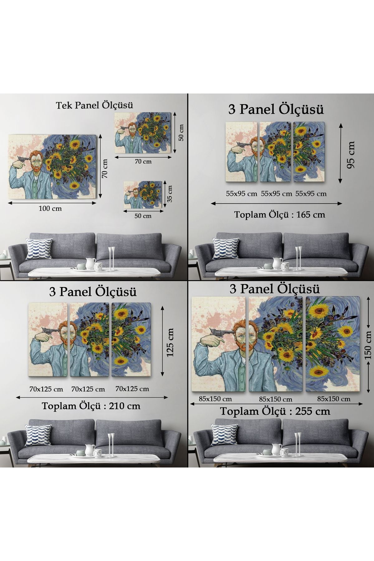 Vincent van Gogh Gerçeküstü İntahar Tablosu-6659