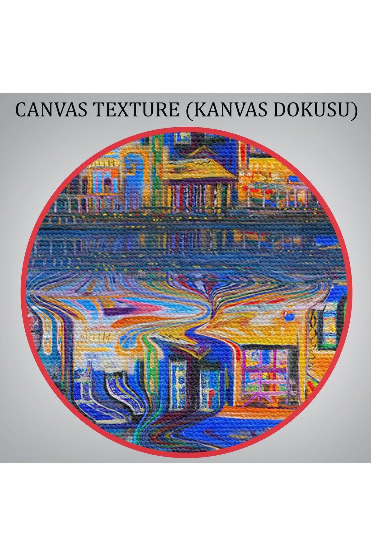 Amsterdam Hollada Şehir Yansıması Duvar Tablosu-1208