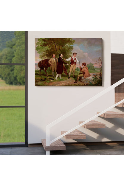 Binbaşı André'nin Yakalanması Tablosu - The Capture of Major Andre - Asher Brown Durand-6545