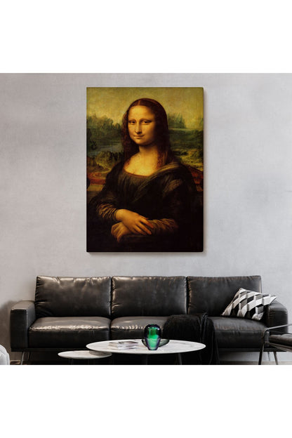 Leonardo da Vinci'nin Ünlü Eseri Mona Lisa Kanvas Tablosu-5126