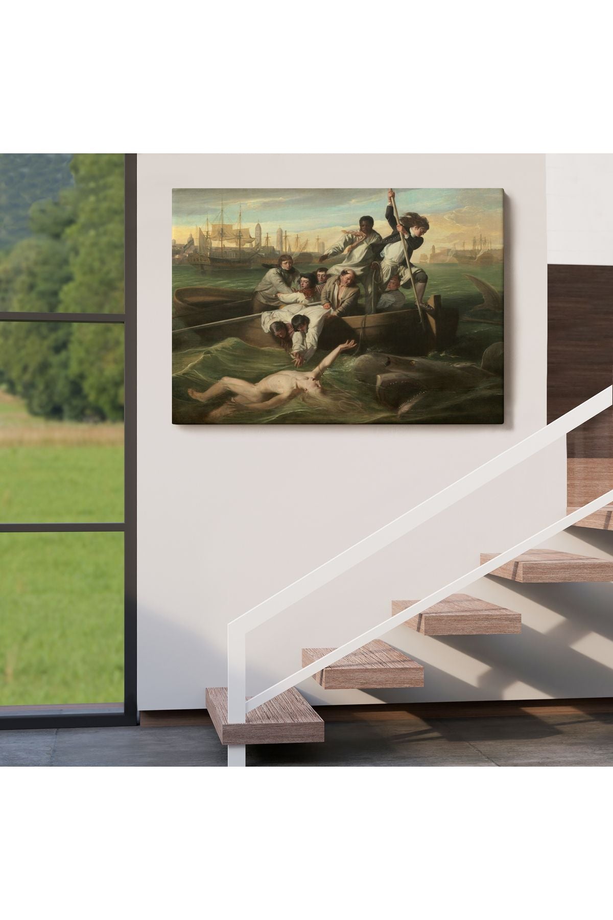 Watsob ve Köpek Balığı Tablosu - Watson and the Shark 1778-6658