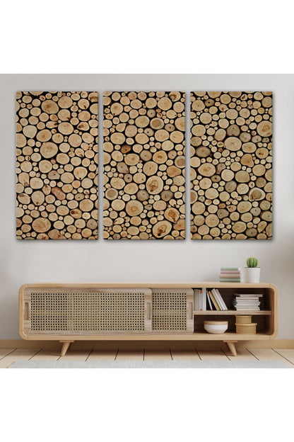 Odun Kütükler Kanvas Tablo-5077