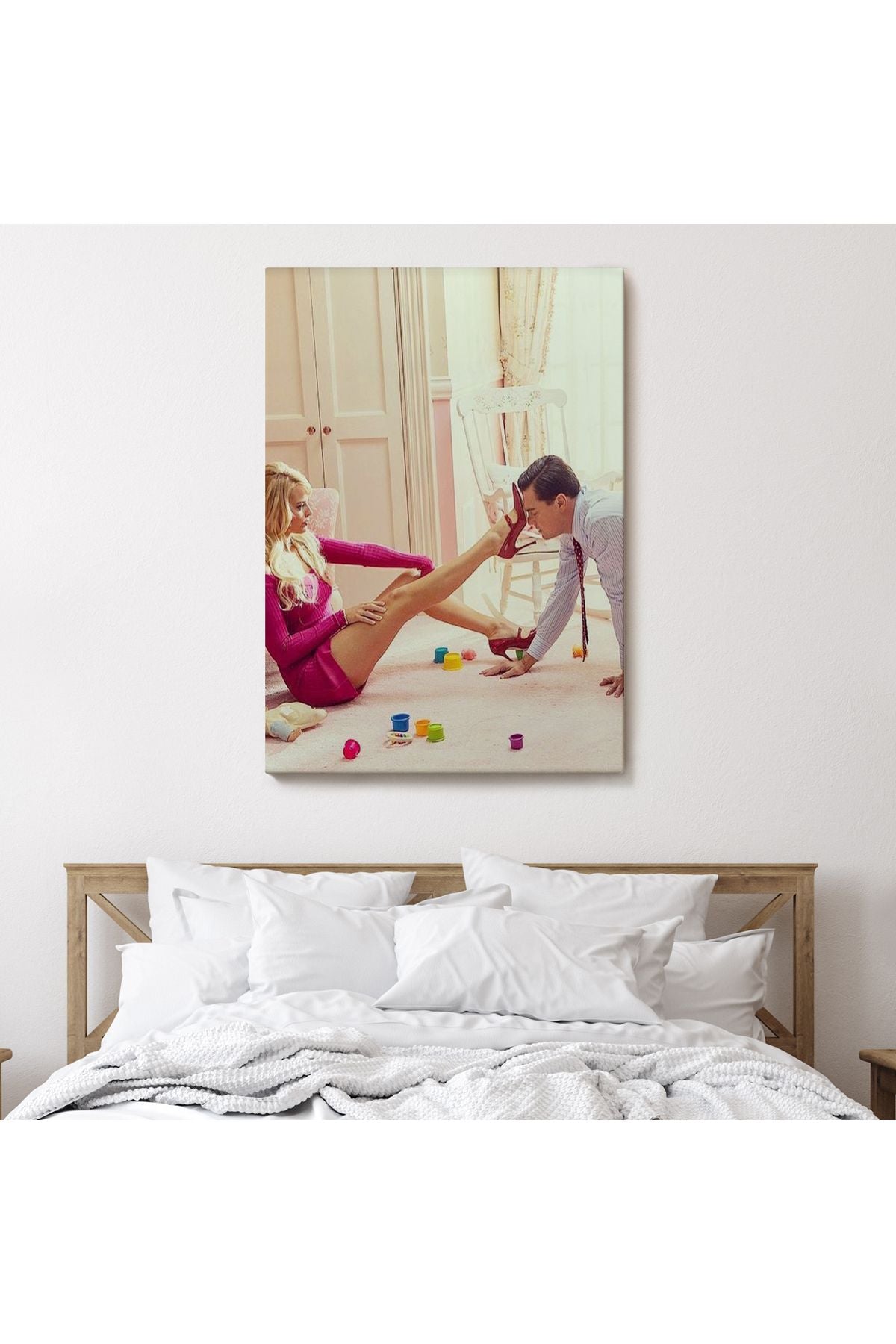 Leonardo Di Caprio ve Margot Robbie The Wolf of Wall Street Filmi Tablo-6036