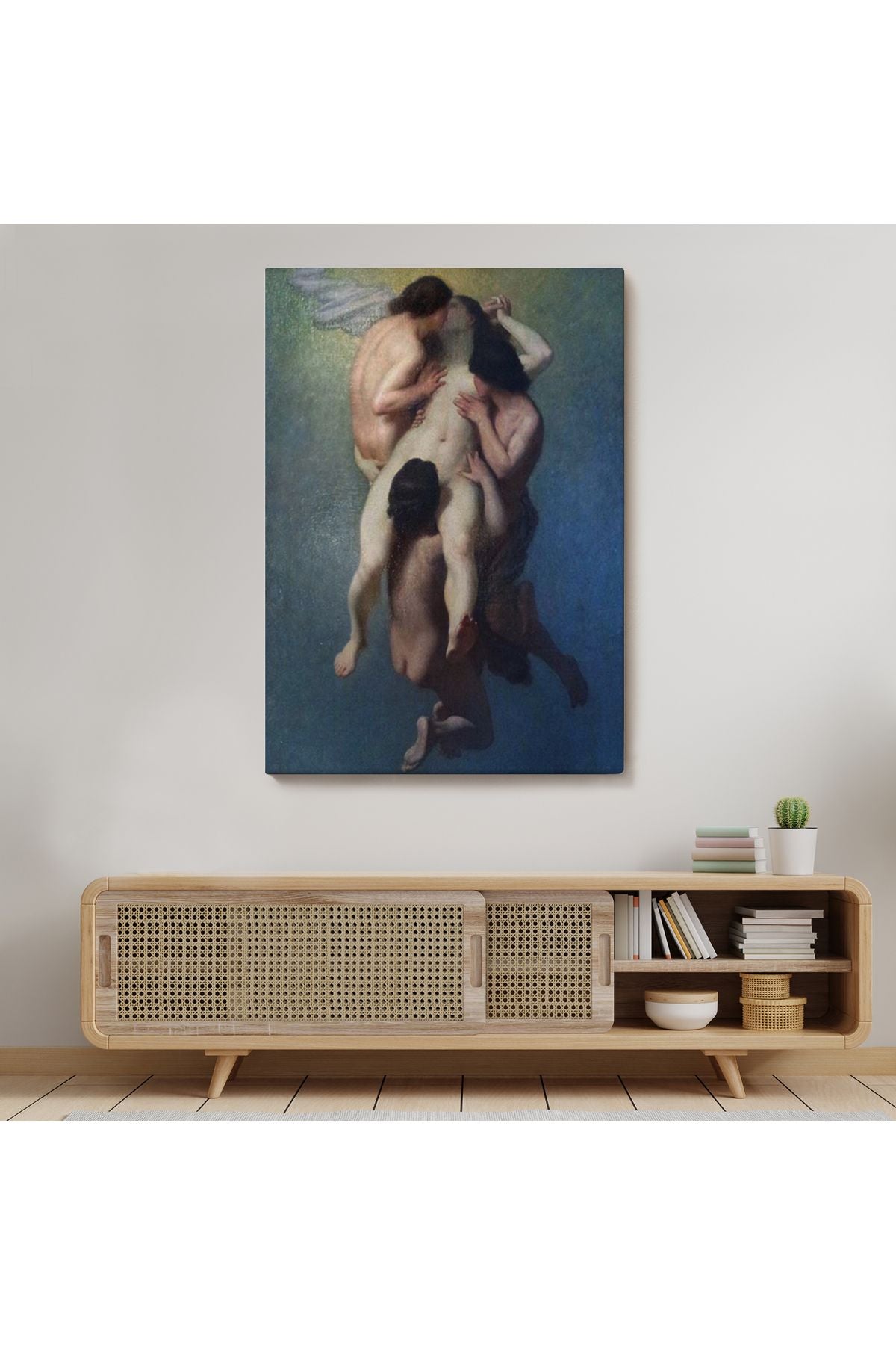 Nicolas Francois Octave Tassaert, La Femme Damnée (1859) Klasik Kanvas Tablo-5302