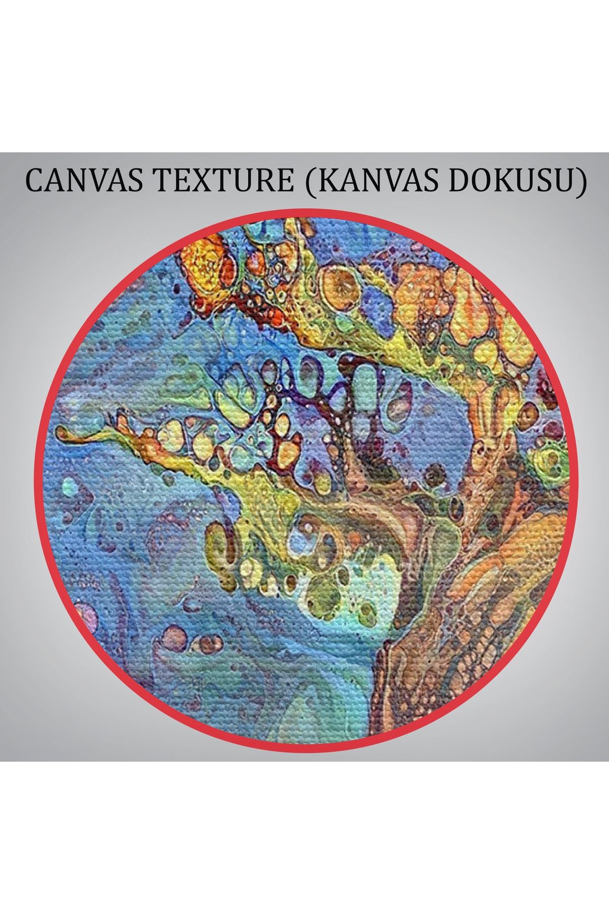 Yaşlı Ağaç ile Sihirli Moderd Manzara Duvar Tablosu-3504