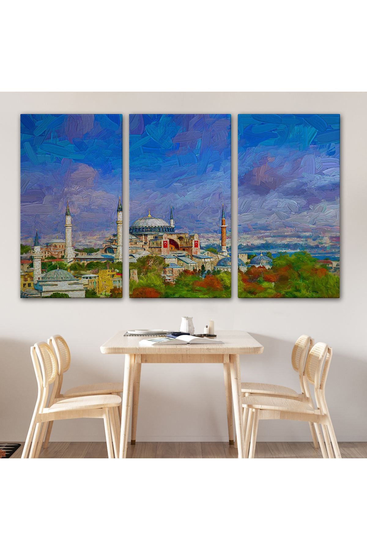 Ayasofya Camii Yağlıboya Görünüm Kanvas Duvar Tablosu-3690