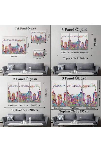 Renkli Dişler İmplant Diş Hekimi Tablo-6565