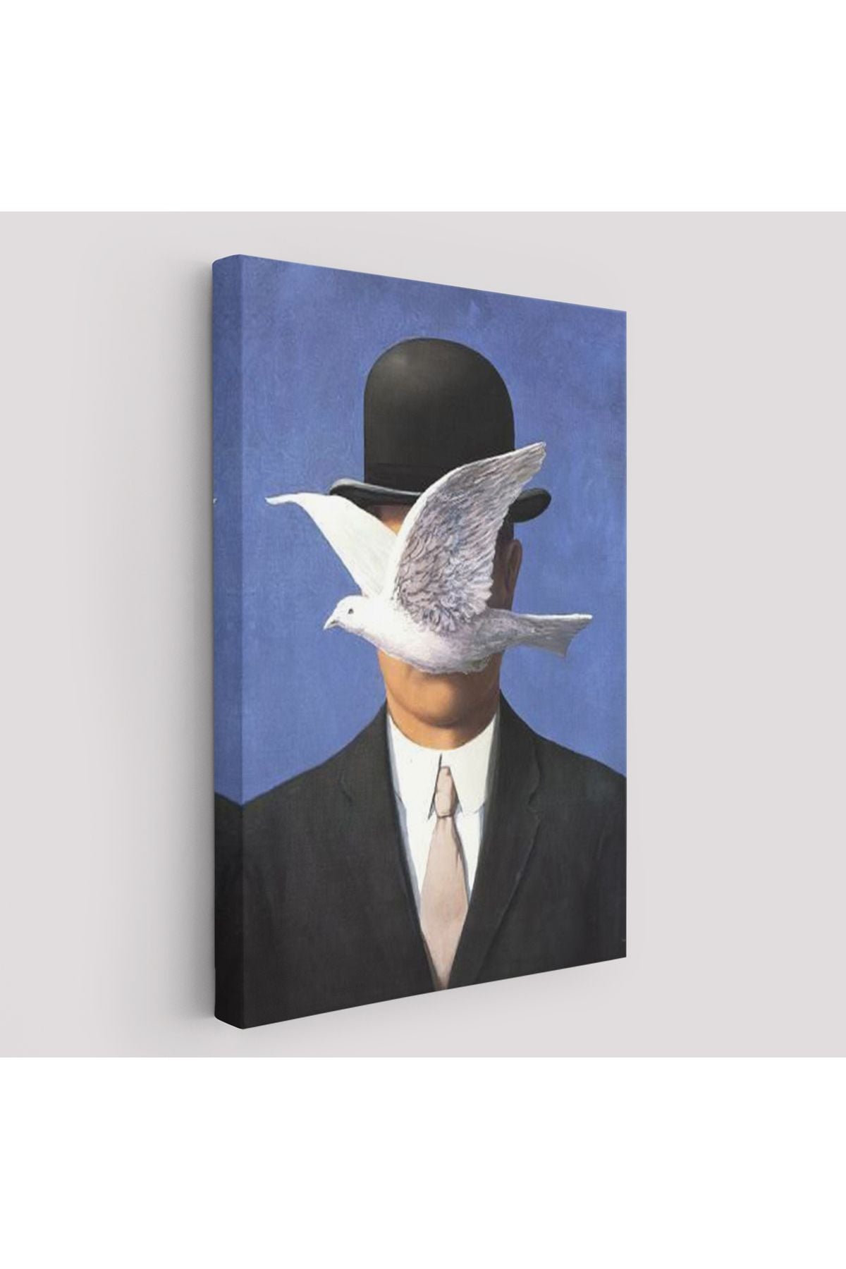 Melon Şapkalı Adam René Magritte Duvar Tablosu-6099